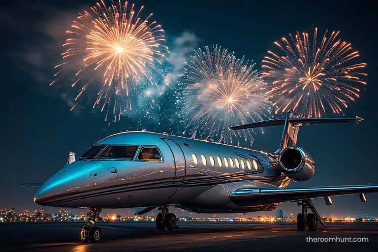 Tail fin of a luxury private jet emphasizing the high-end private travel services available in Dubai.