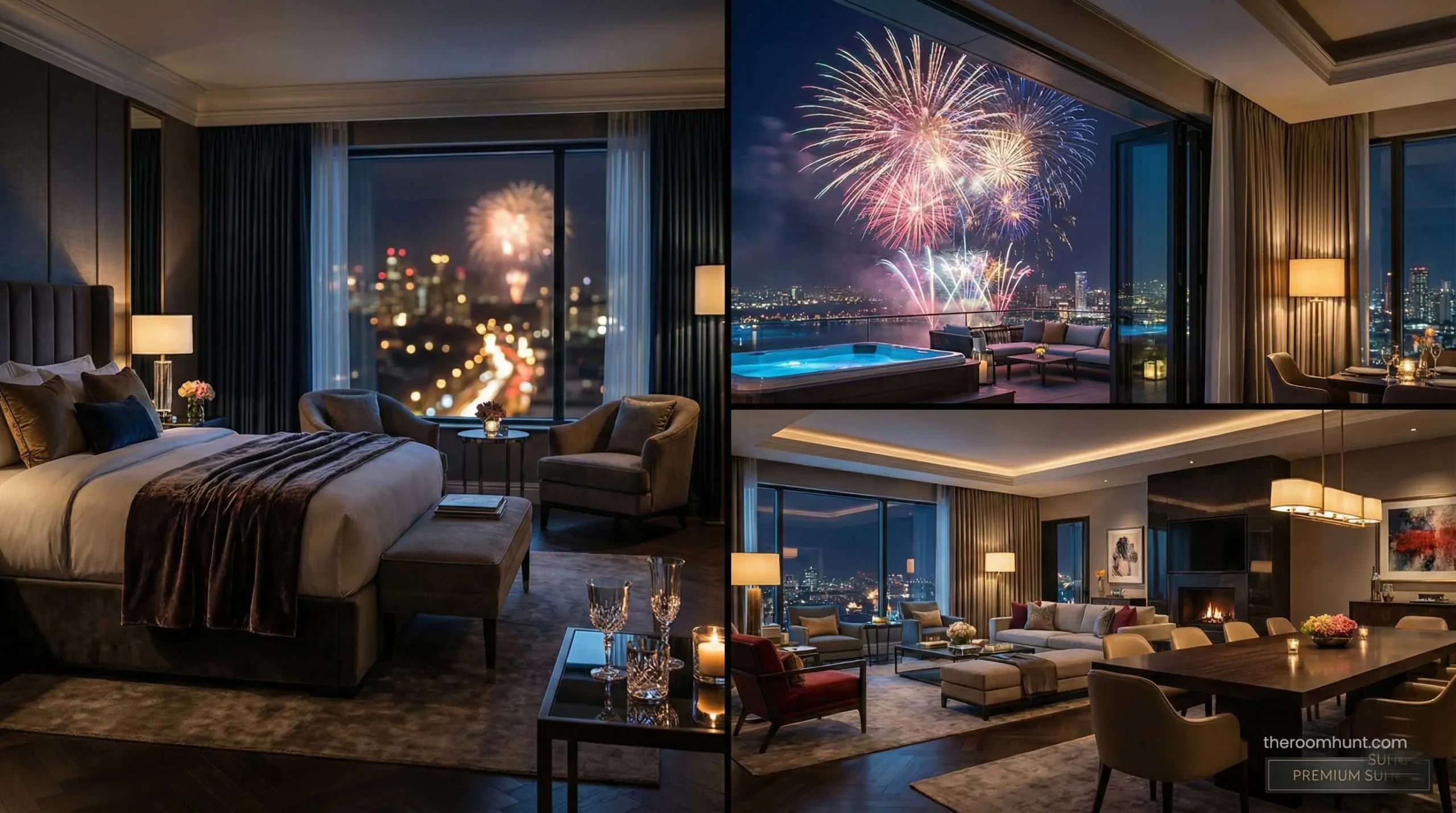 Comparison of standard luxury room vs premium suite prices in Dubai hotels.