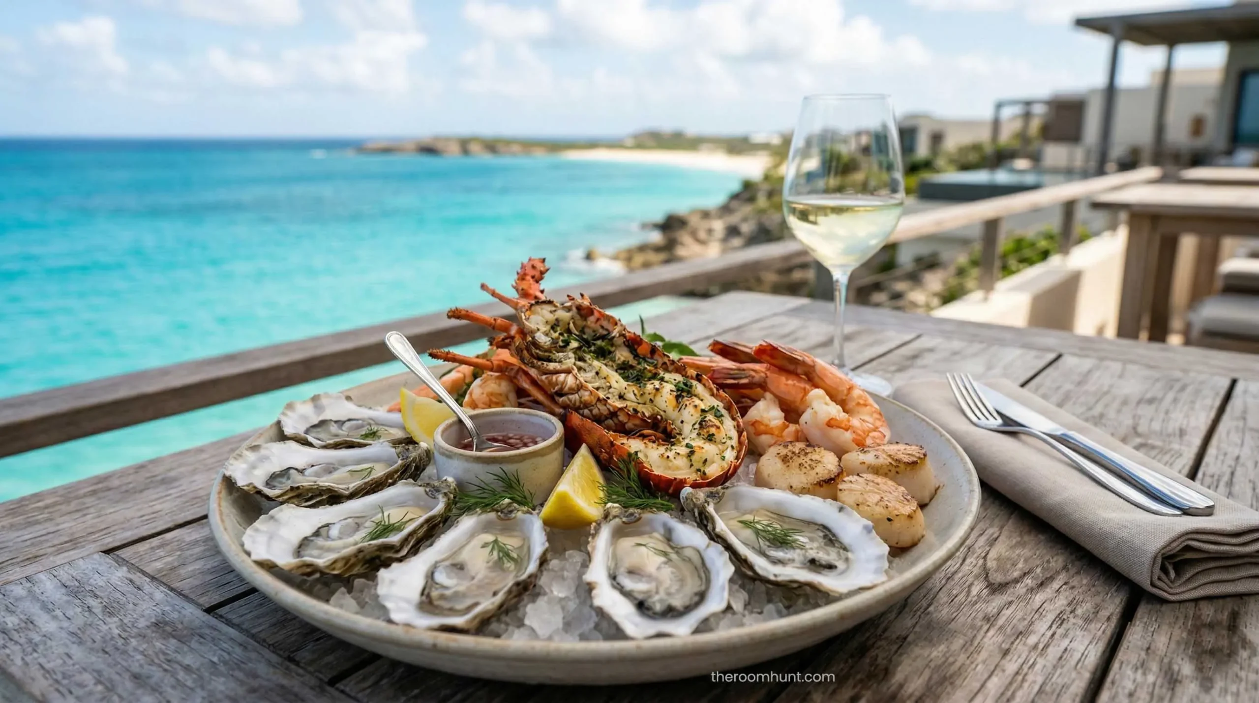 High-end luxury seafood platter representing the premium menu prices at Pierchic Dubai.
